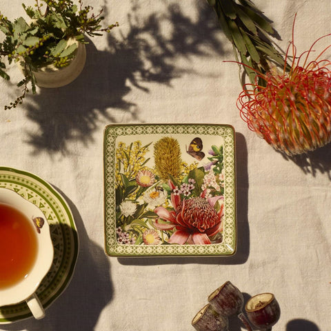 Botanical Blooms - Square Trinket Tray