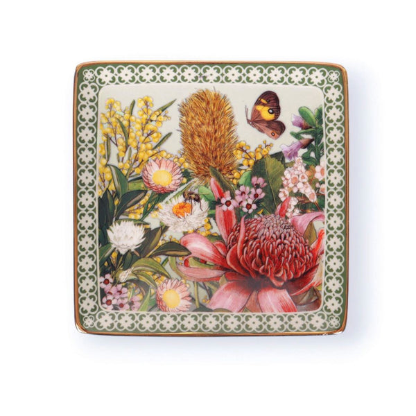 Botanical Blooms - Square Trinket Tray