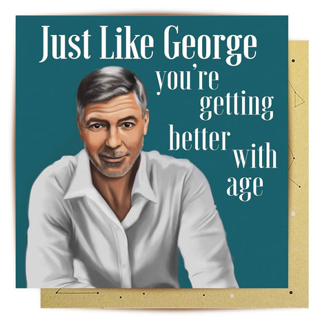 Just Like George Birthday - Greeting Card