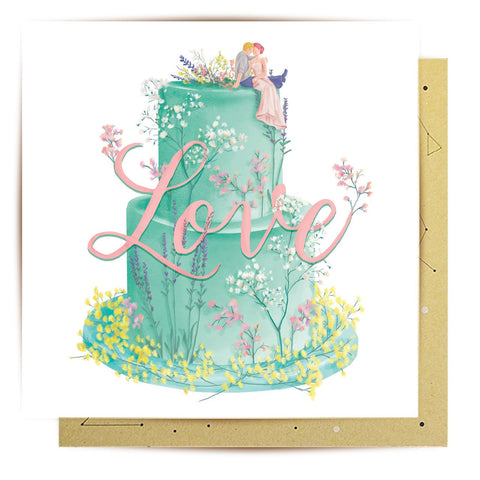 Wedding Cake Love - Greeting Card