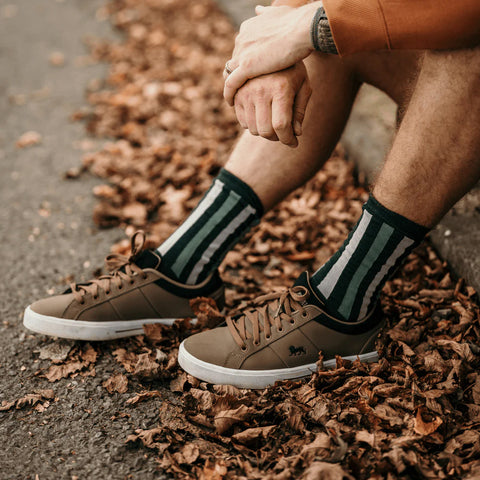Flax Men's Merino Crew Socks