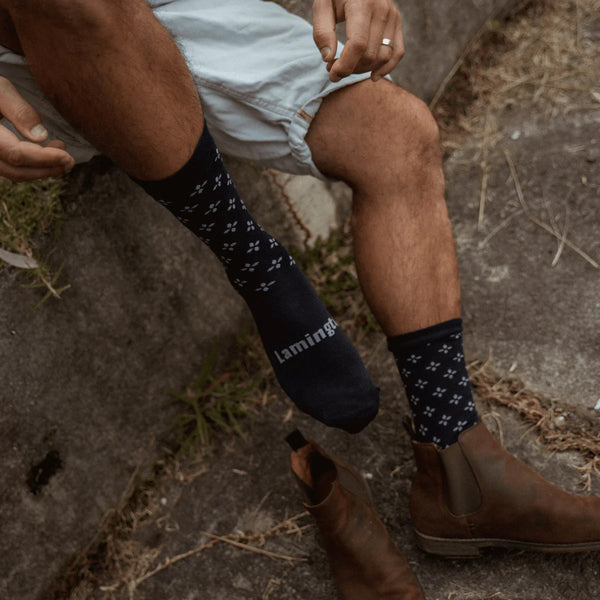 Savile Men's Merino Crew Socks