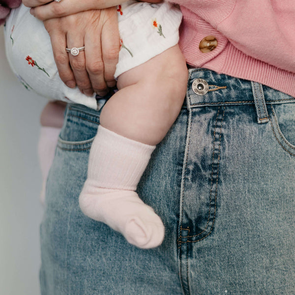 Mosey - Organic Cotton Baby Socks, Blush