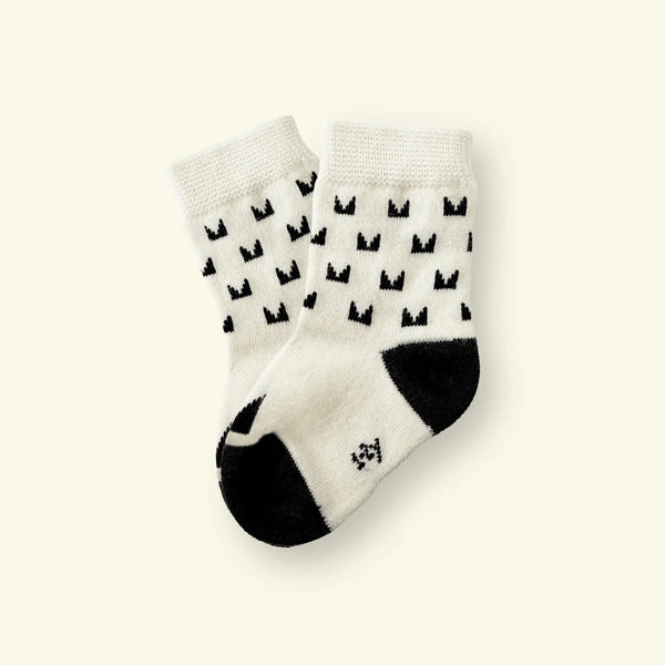 Mosey - Merino Baby Socks, Pixel