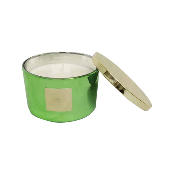 Maison Glass Christmas Candle, 3 Wick
