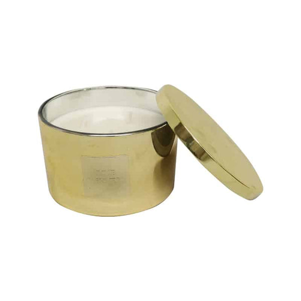 Maison Glass Christmas Candle, 3 Wick