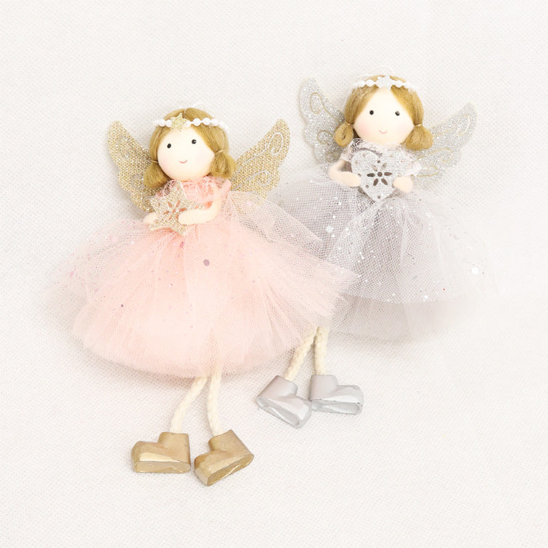 Moritz Angel with Glitter Christmas Decoration