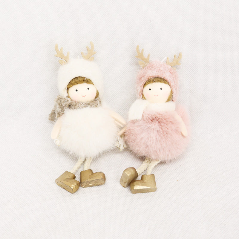 Moritz Angel with Scarf & Hat Christmas Decoration