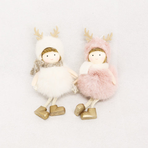 Moritz Angel with Scarf & Hat Christmas Decoration