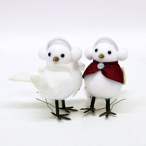 Moritz White Bird with Earmuffs