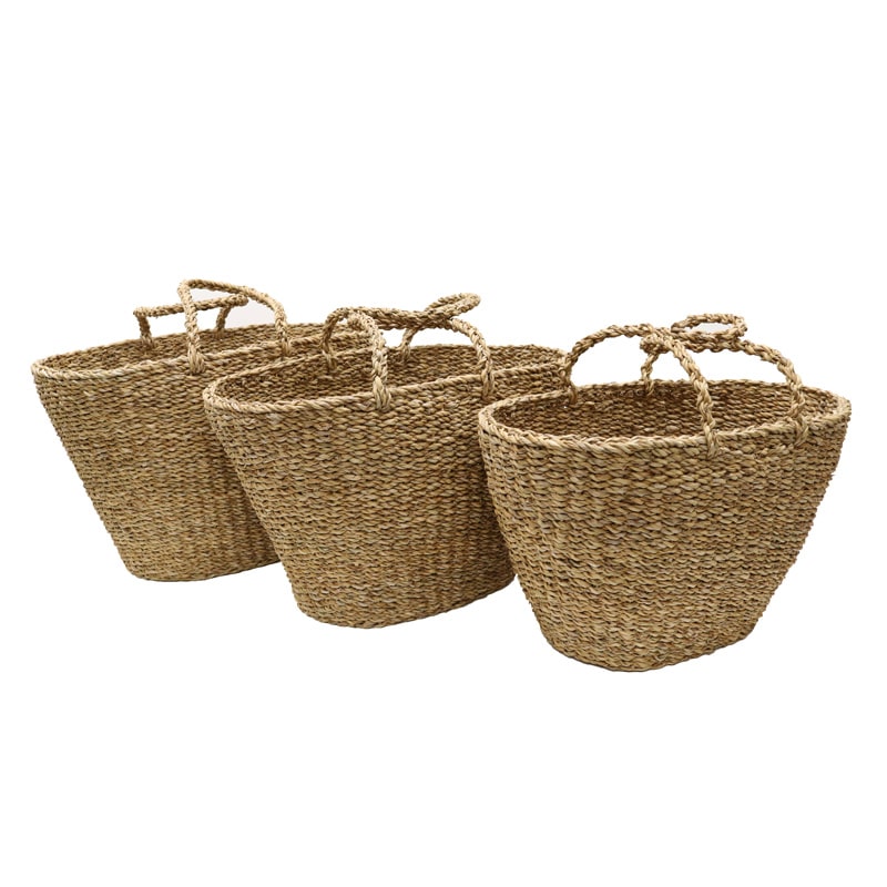 Oval Shopping Bag - Natural