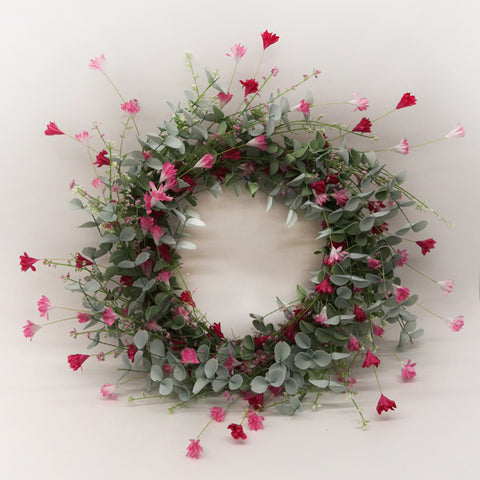 Sweet Pea Flower Wreath