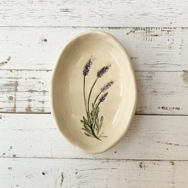 Handmade Porcelain Lavender Bowl