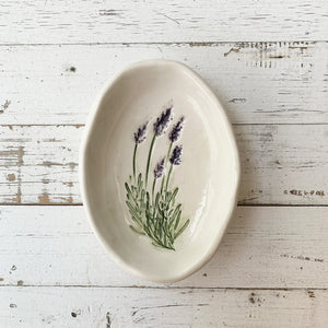 Handmade Porcelain Lavender Bowl