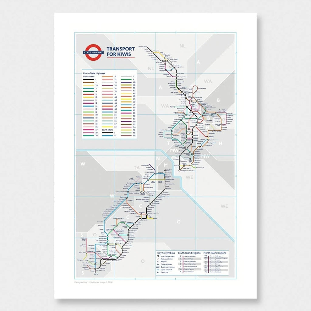 Down Underground NZ Print