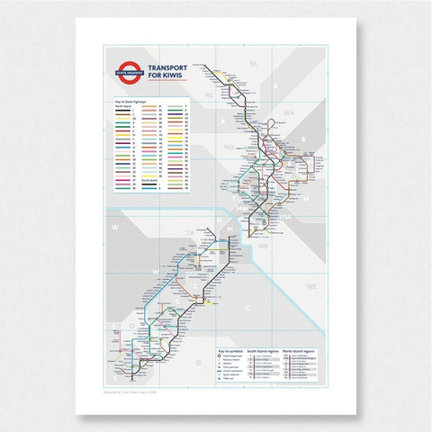 Down Underground NZ Print