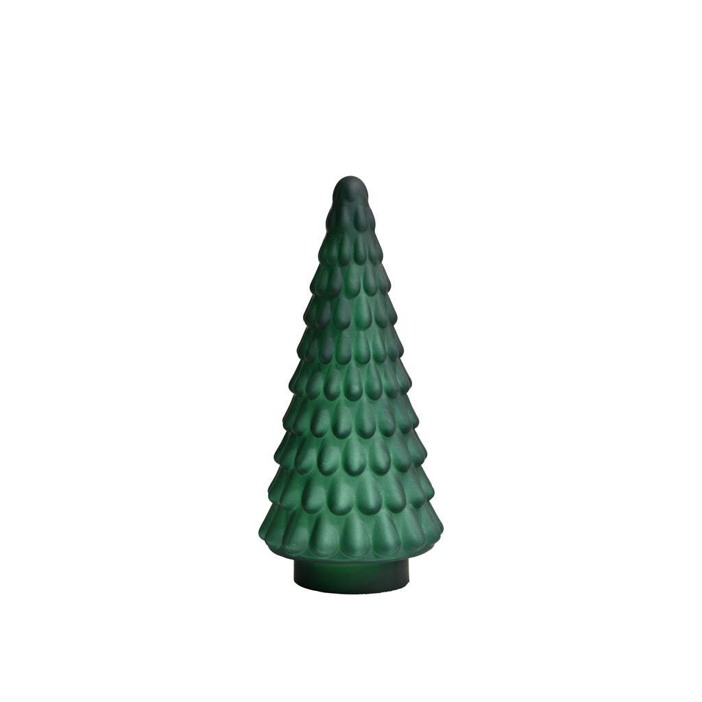 Green Glass Christmas Tree, Small