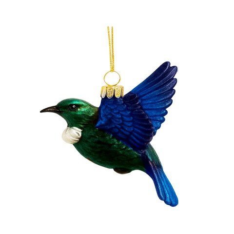 Tūī Glass Christmas Decoration