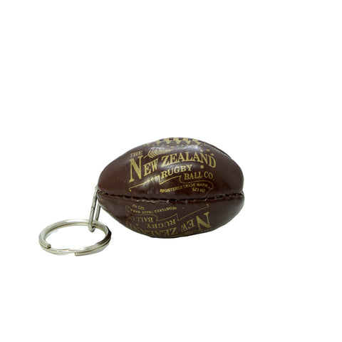Antique Rugby Ball Key Ring