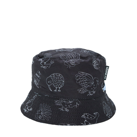 Kids Reversible Bucket Hat, OGs Denim