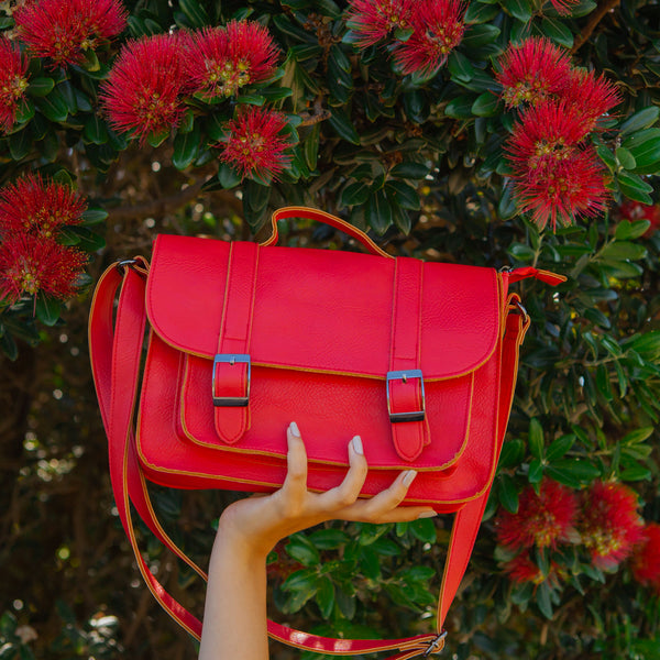 The Primary School Bag - P.Y.O. Raspberry