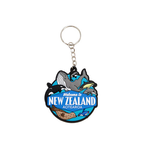 Silicone NZ Sea Life Keyring