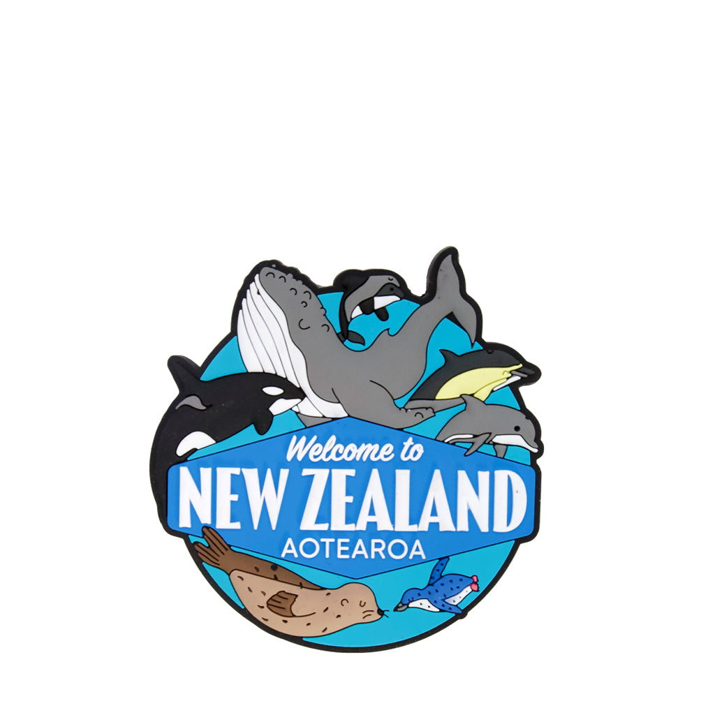 Silicone New Zealand Magnet, Sea Life