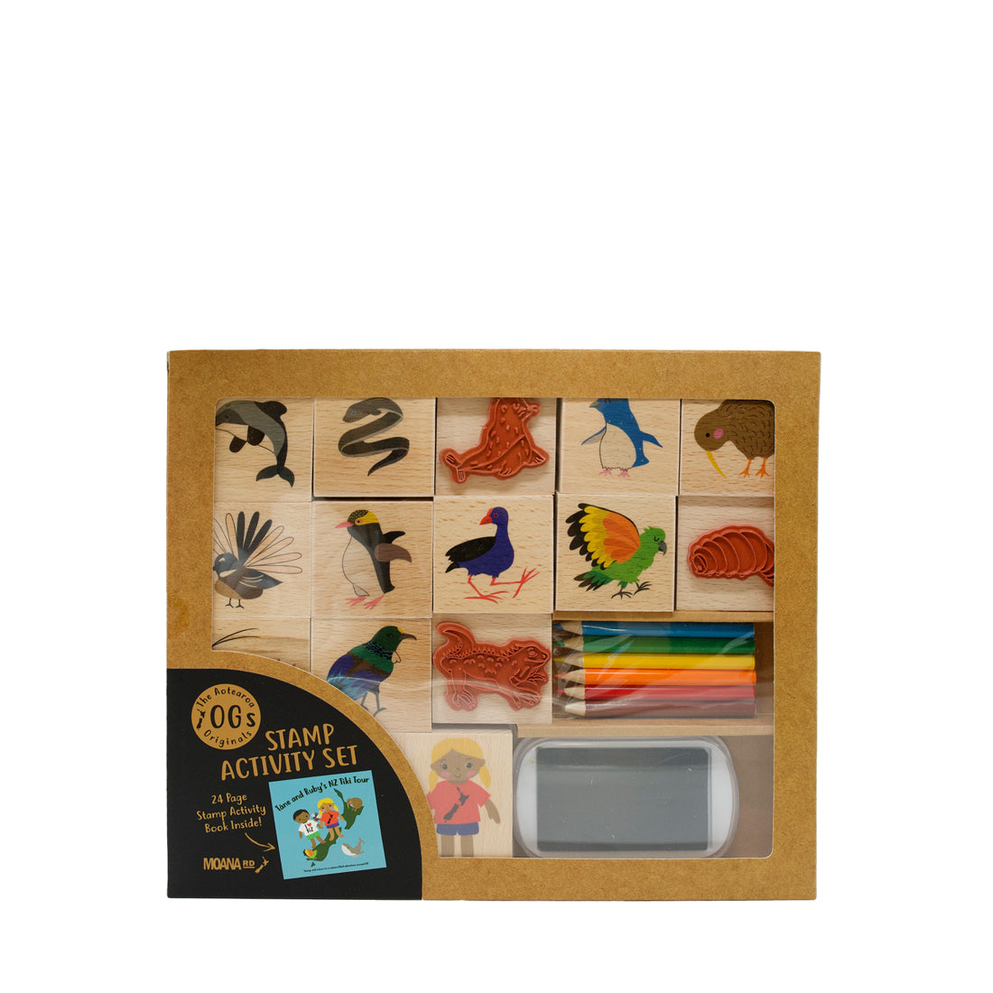 Tāne & Ruby's NZ Tiki Tour Stamp Kit