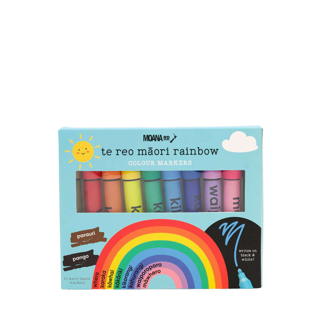 Te Reo Māori Rainbow Colour Markers