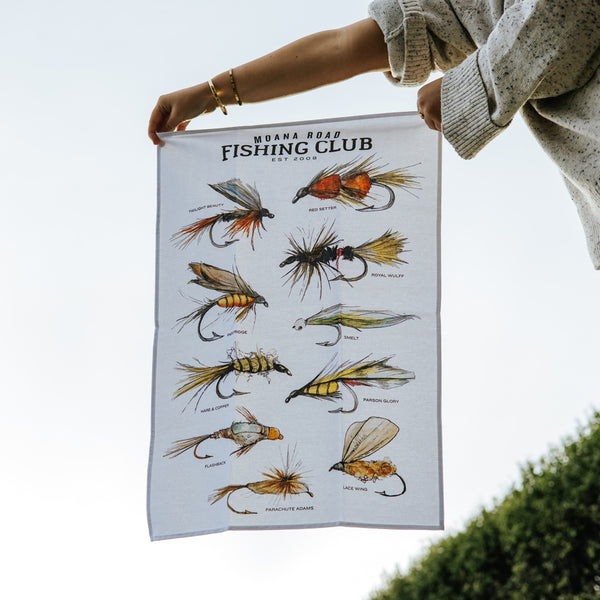Fly Fishing Club Tea Towel