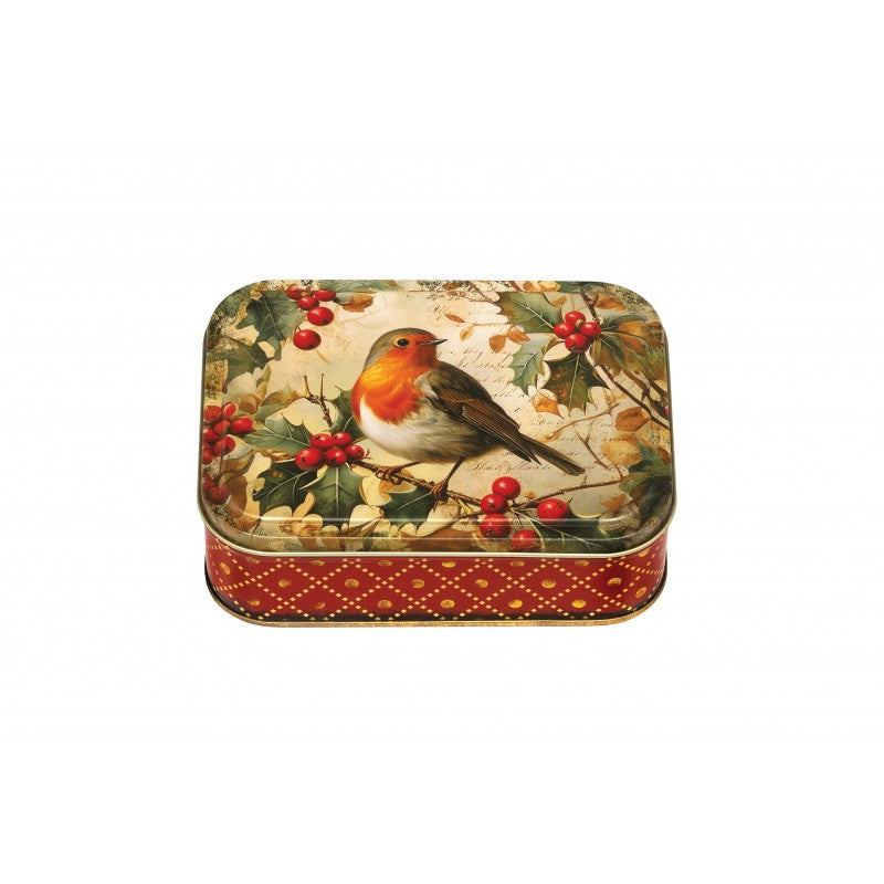 New Robin Small Rectangle Tin