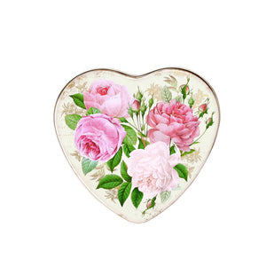 Nostalgia Roses Heart-Shaped Tin