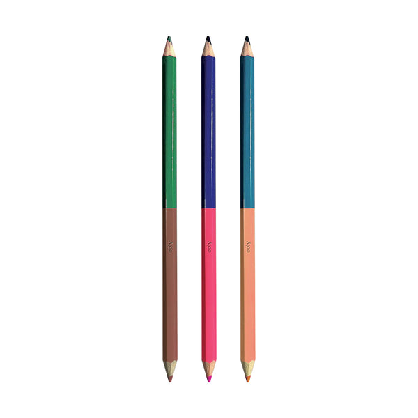 2 Of A Kind Double-Ended Coloured Pencils