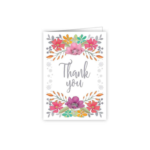 Thank You Flowers - Mini Greeting Card
