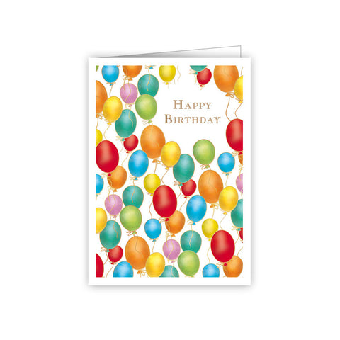 Birthday Balloons - Mini Greeting Tag