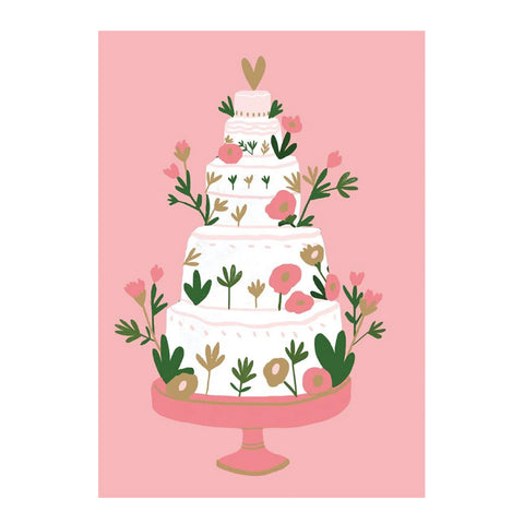 Wedding Cake - Greeting Card