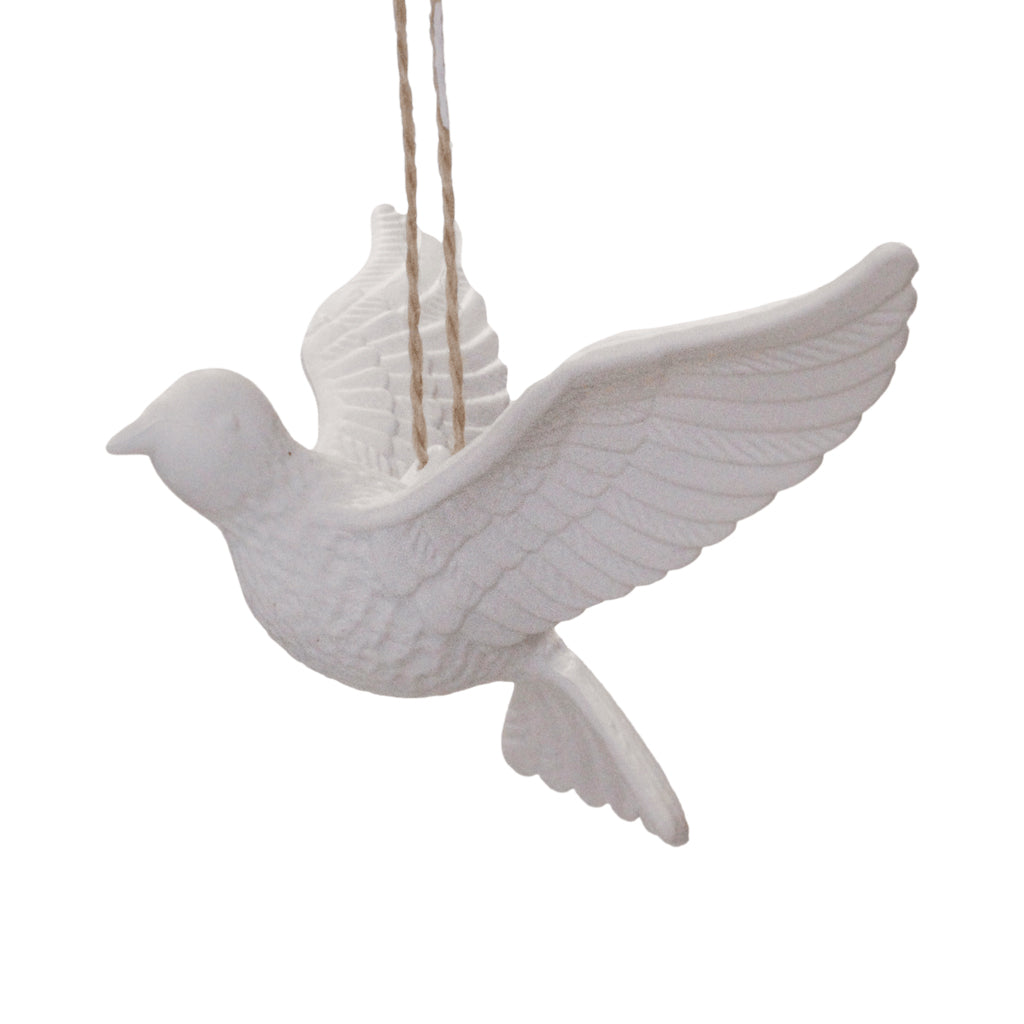 Flying White Dove Christmas Decoration