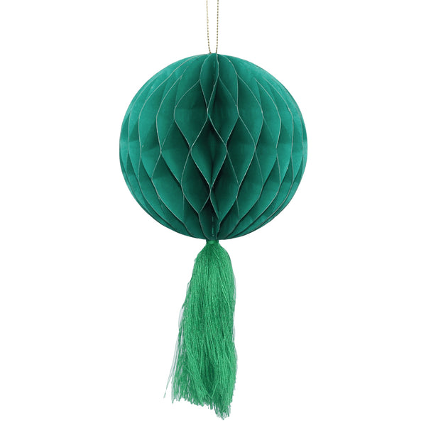 Paper Bauble with Tassel Christmas Decoration