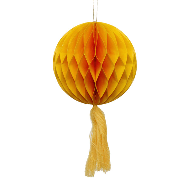 Paper Bauble with Tassel Christmas Decoration