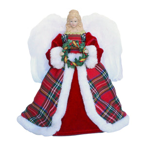 Tree Top Angel with Tartan Dress