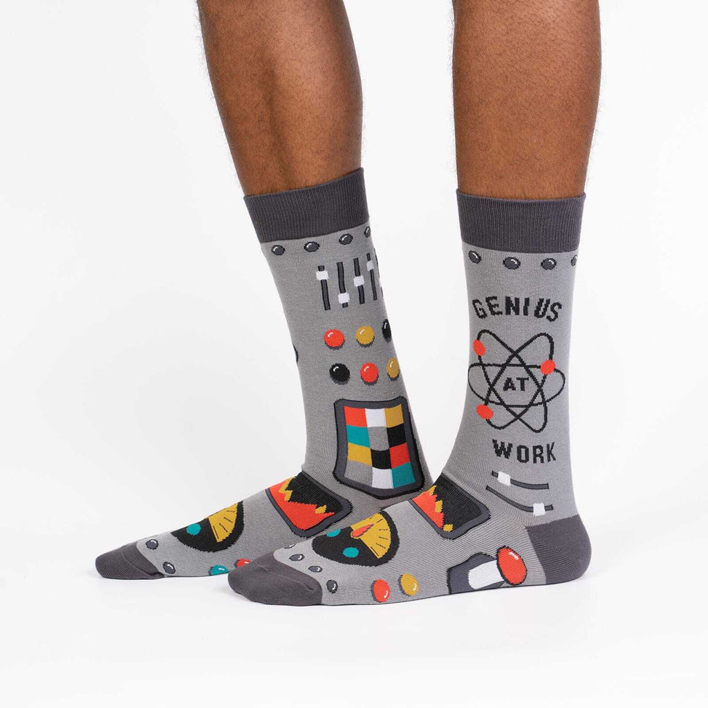 Genius at Work Men's Crew Socks