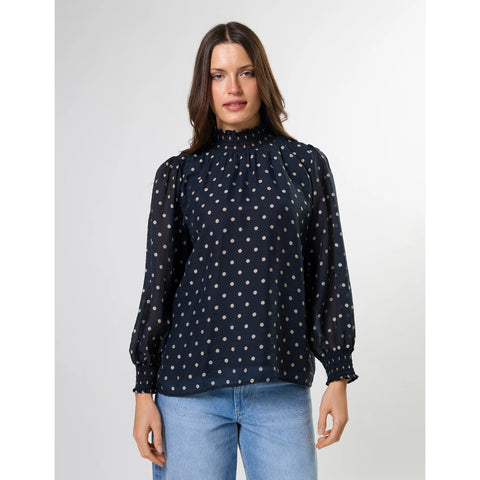 Sylvie Blouse, Midnight Dot