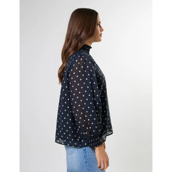 Sylvie Blouse, Midnight Dot