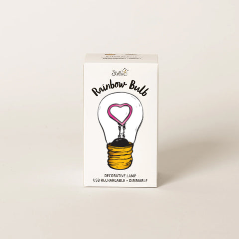 Lightbulb Lamp, Pink Heart