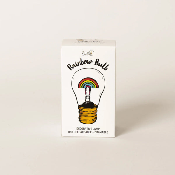 Lightbulb Lamp, Rainbow