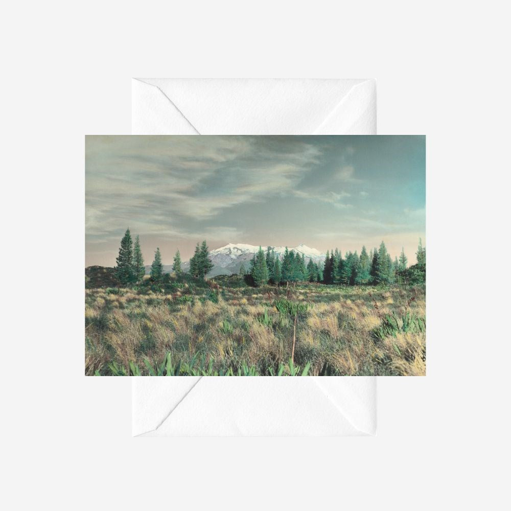 Mt Ruapehu, Whites Aviation - Greeting Card