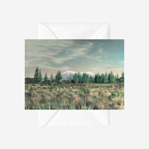 Mt Ruapehu, Whites Aviation - Greeting Card