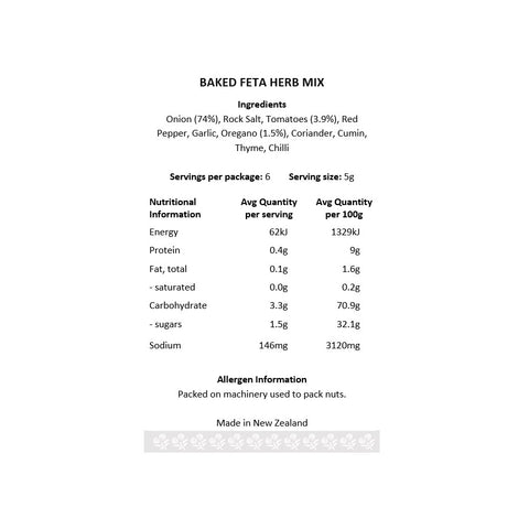 Baked Feta Dip Mix