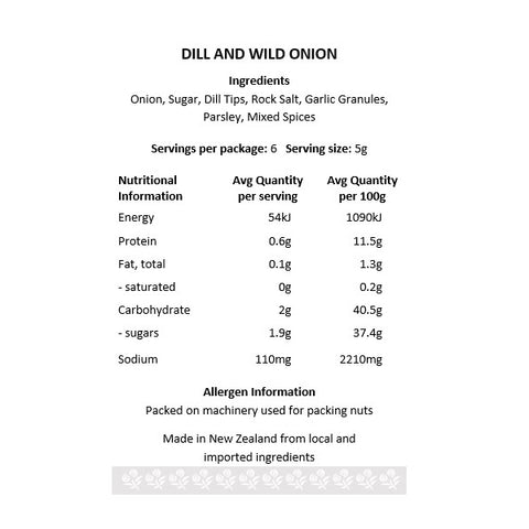 Dill & Wild Onion Dip Mix
