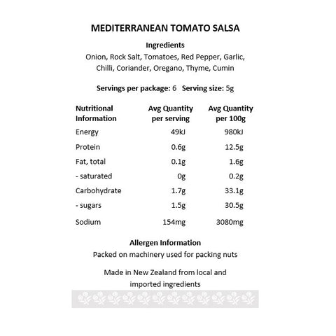 Tomato Salsa Dip Mix